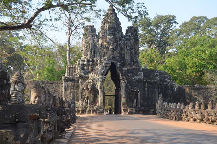 The South gate to Angkor Thom