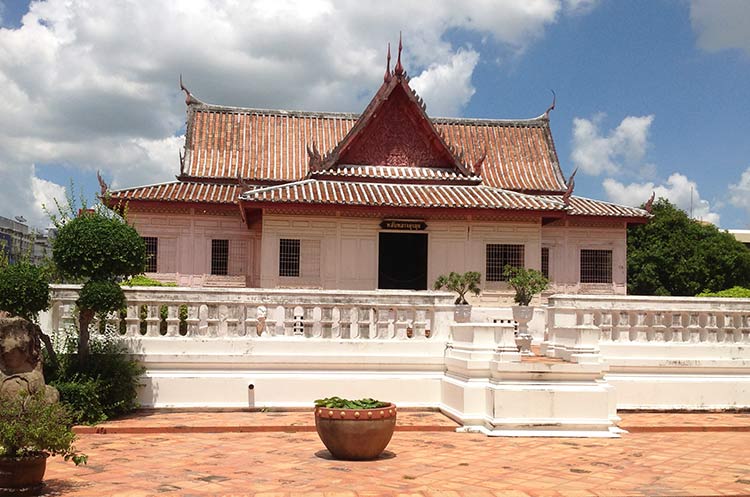 The Chaturamuk Pavilion of the former Royal Palace, now the Chandra Kasem National Museum