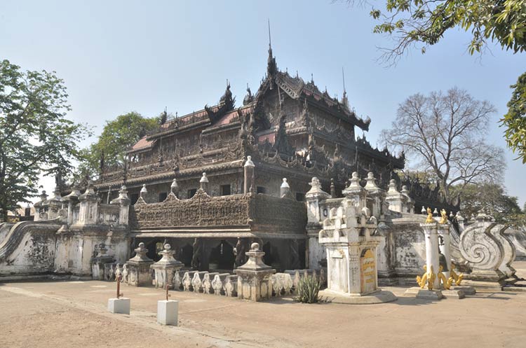 The wooden Shwenandaw Monastery