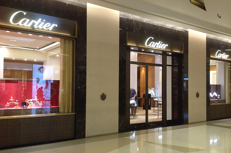 Shopping for luxury at Cartier