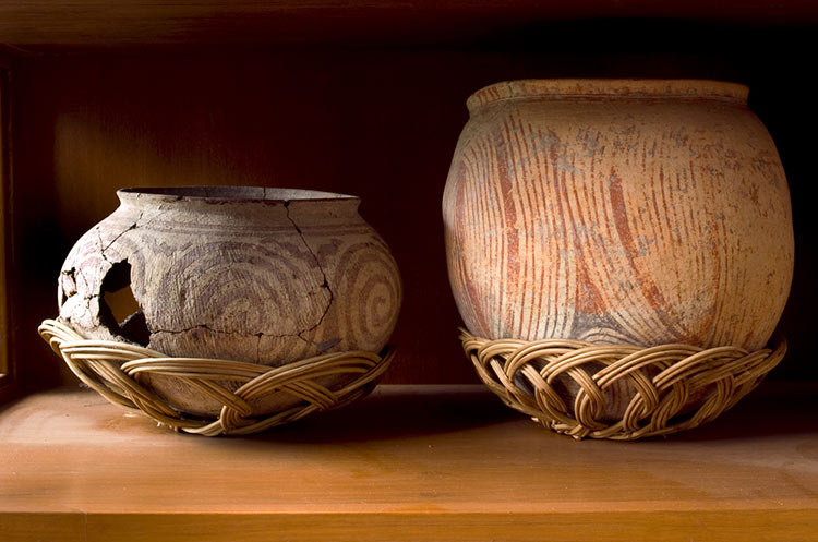 Pottery from Ban Chiang prehistoric archaeological site in Udon Thani