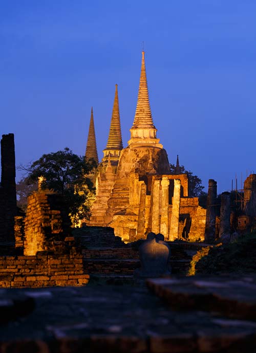 The three main stupas of the Wat Phra Si Sanphet
