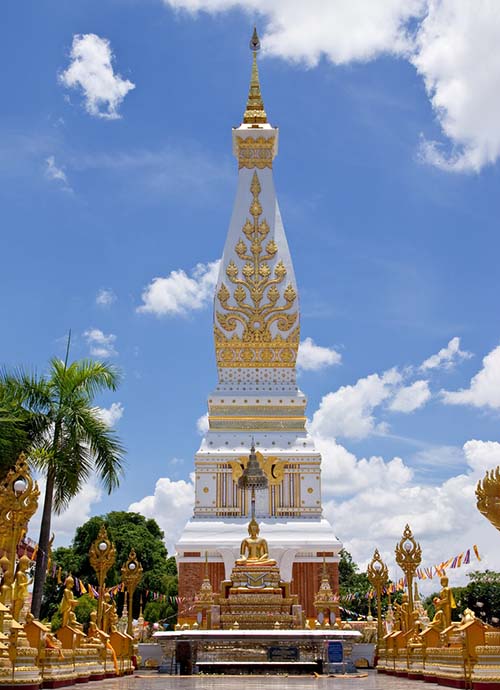 Laotian style chedi of the Wat Phra That Phanom