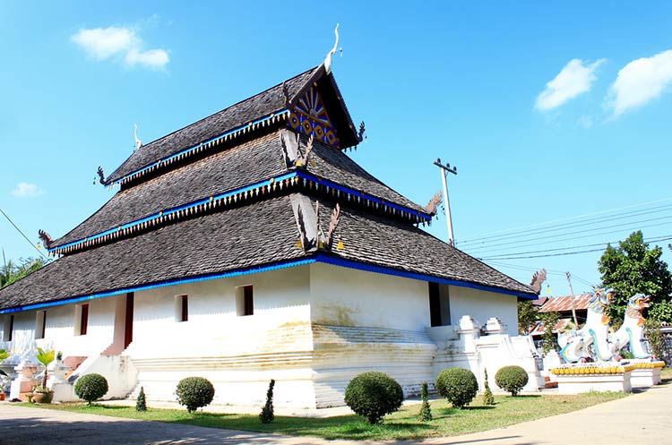 The Thai Lü style Wat Ton Laeng in Nan