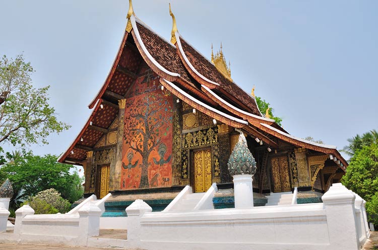 The sim of the Wat Xieng Thong in Luang Prabang