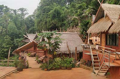 Houses in a hill tribes village