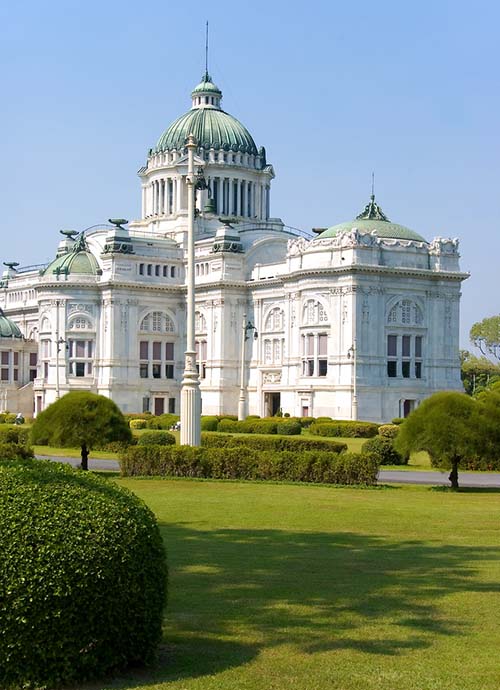 The white marble Ananta Samakhom Throne Hall