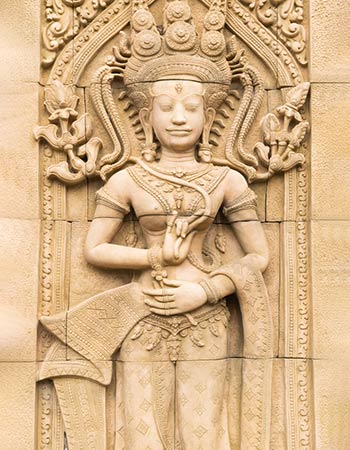 Sculpting of an Apsara