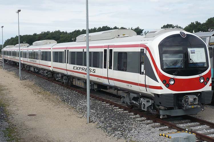 A train of the Airport Rail Link in Bangkok