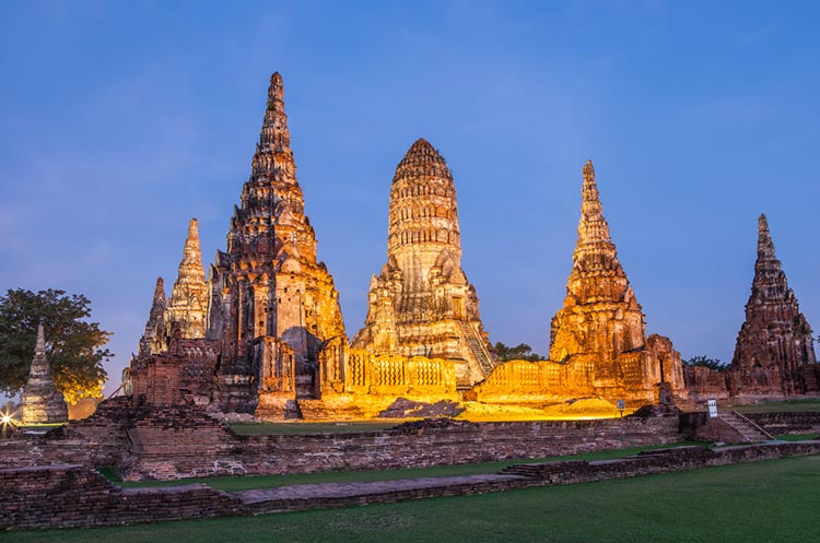 Ruins of a temple in Ayutthaya Historical Park