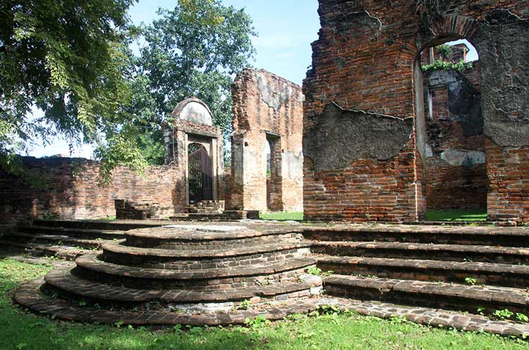 Ruins of Baan Wichayen in Lopburi town