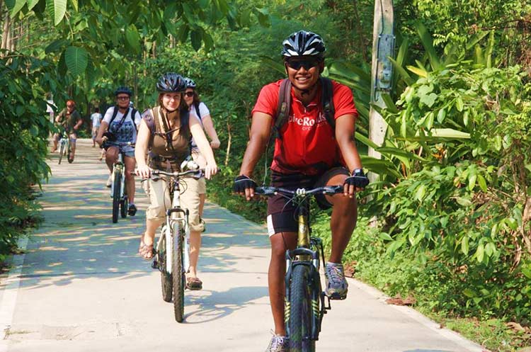 Cycling in Bang Krachao