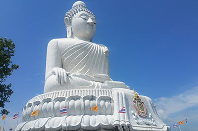 The 45 meter tall Big Buddha on top of Nakkerd Hill, Phuket