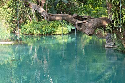 Blue lagoon Laos