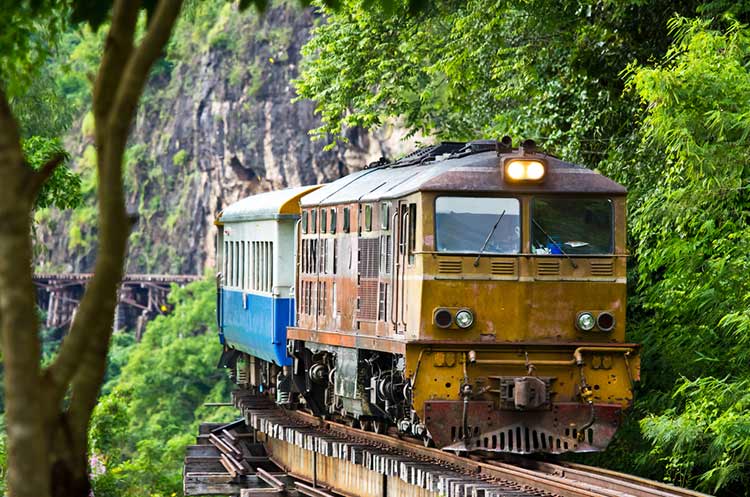 Train on the Death Railway