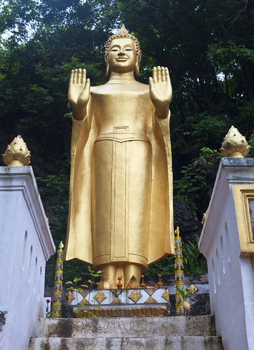 Buddha calming the ocean