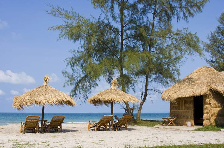 Tropical beach in Cambodia