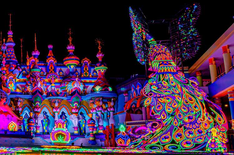 A riot of lights and colors at the Kingdom of Lights
