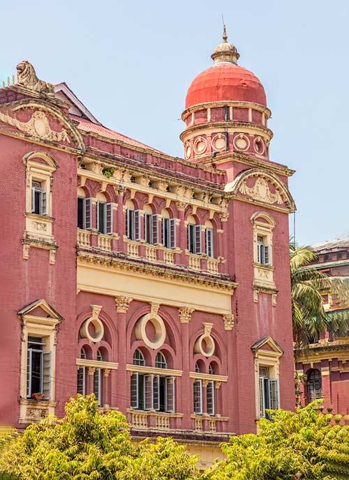 A colonial era building in Yangon