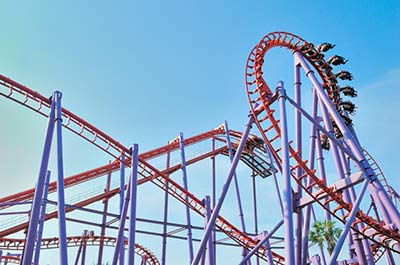 A roller coaster at Dream World amusement park