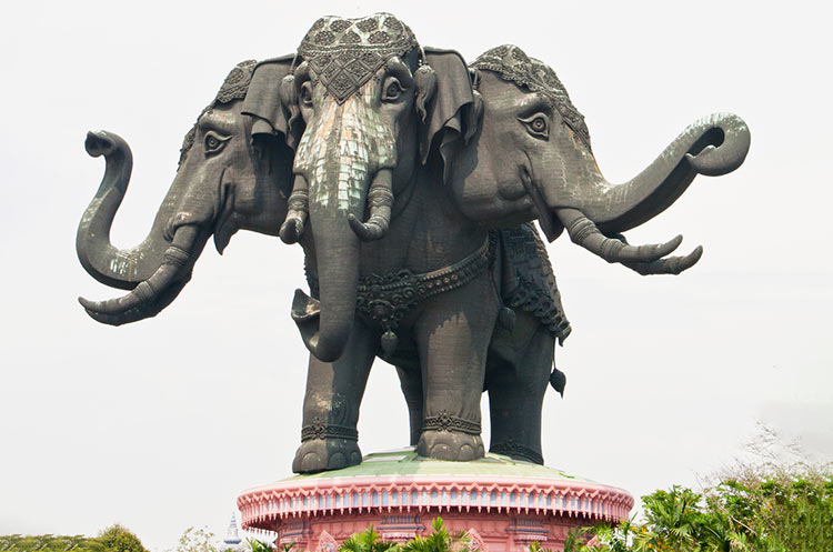 39 Meter long and 29 meter tall three headed elephant Erawan