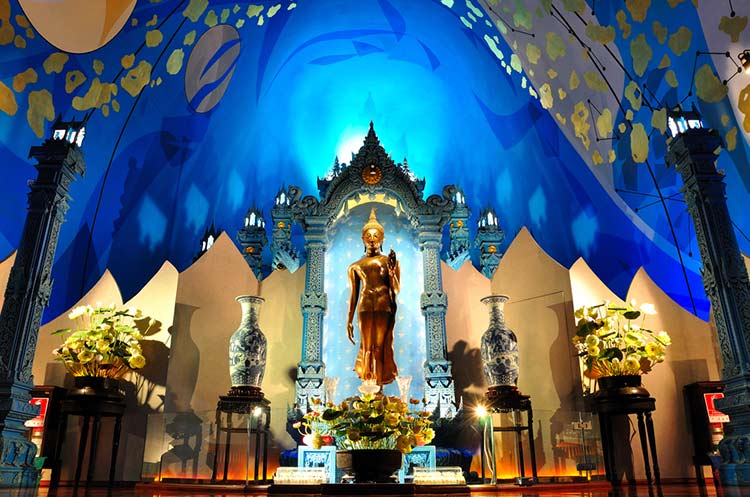 Buddha image in the Erawan Museum