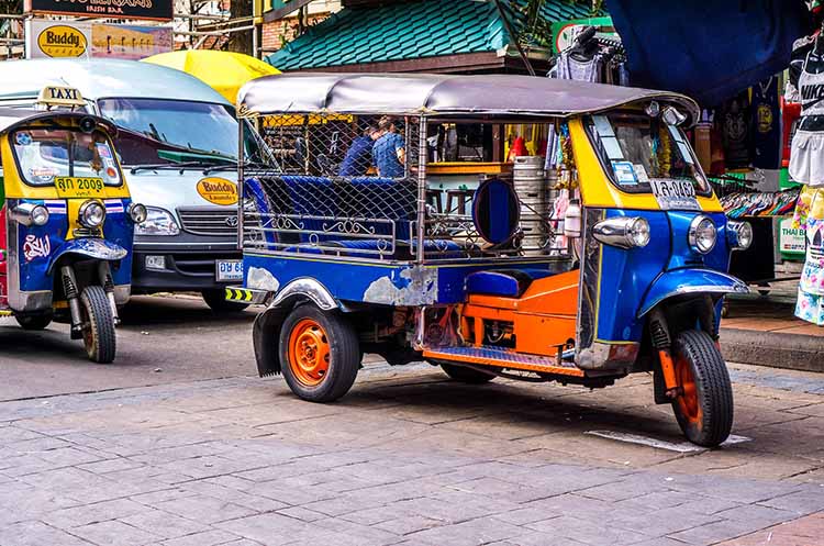 Tuk tuks on the streets of Pattaya