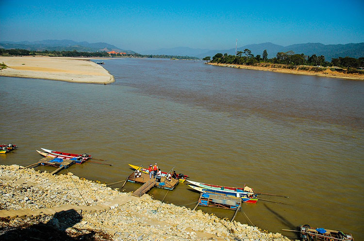 The Mekong river where Thailand, Laos and Myanmar meet