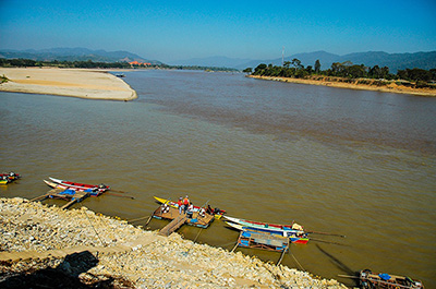 The Mekong river at the Golden Triangle
