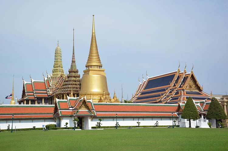 The Grand Palace complex in Bangkok