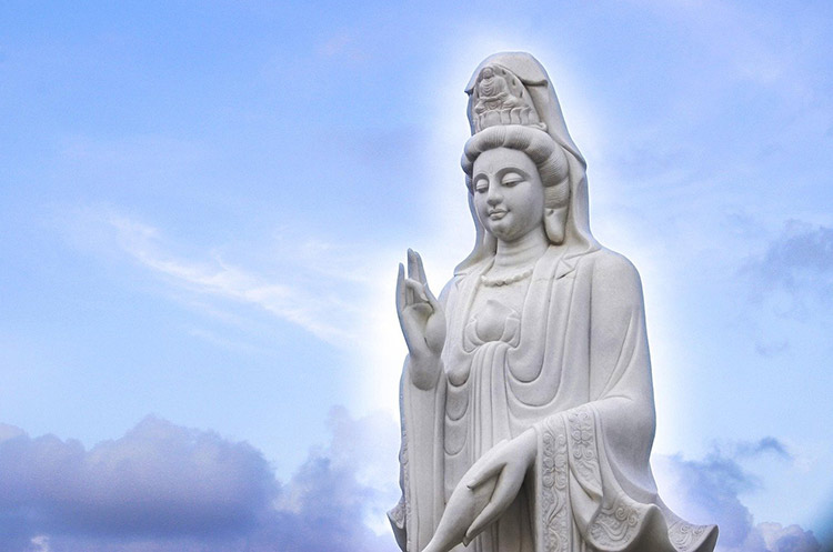 Statue of Guanyin, the Chinese Goddess of Mercy and Compassion