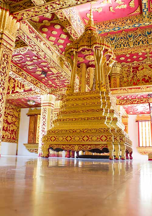 The shrine that housed the Phra Bang Buddha image