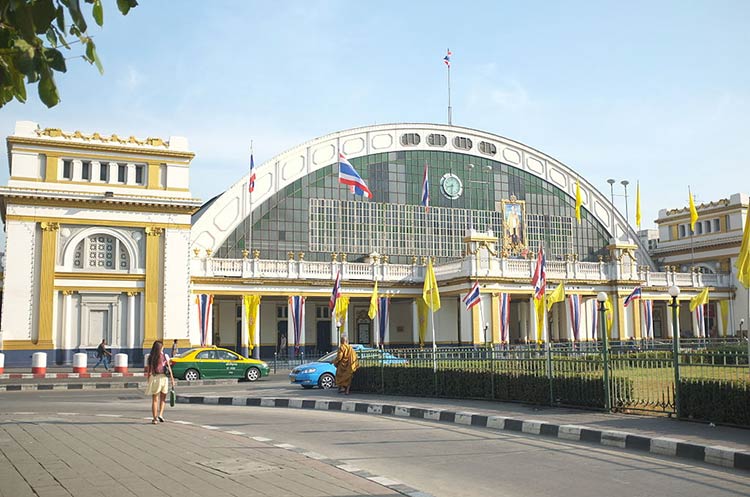 Hua Lamphong central train station in Bangkok