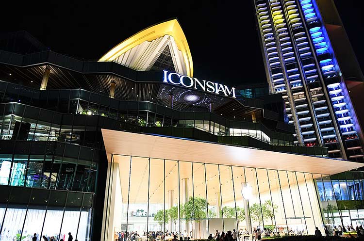 Exterior View of ICON Siam at River Side. ICON SIAM is the New