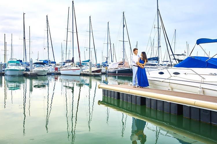 Boats moored at the Ocean Marina Yacht Club in Jomtien