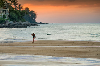 Kamala Beach at sunset