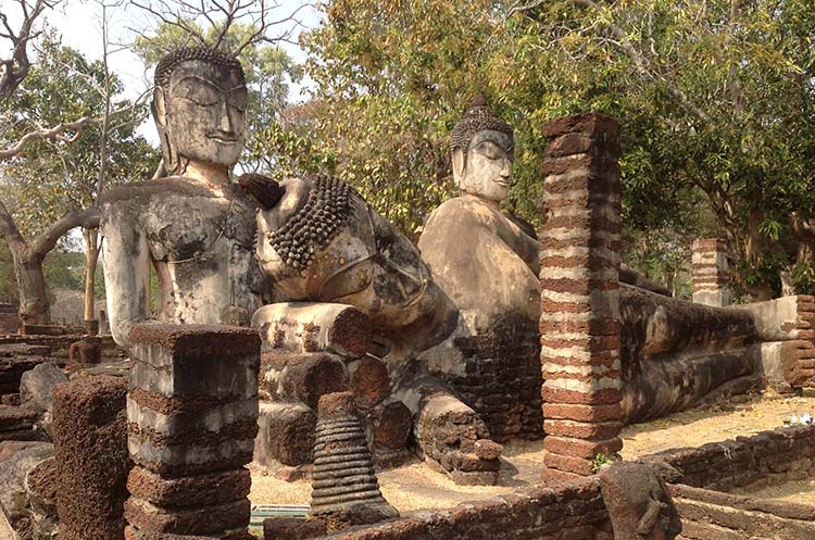 An ancient temple in the Kamphaeng Phet Historical Park