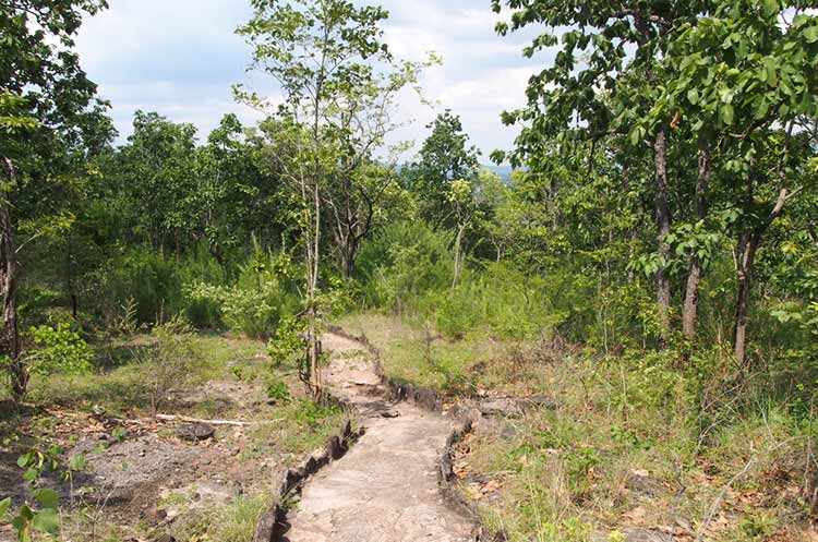 Trail in Phu Wiang National Park, Khon Kaen