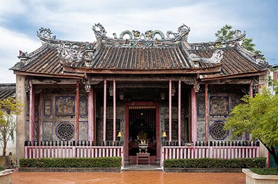 The Kian Un Keng Shrine in the historic Kudi Chin area on the West bank of the Chao Phraya river