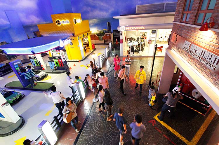 A street in Kidzania Bangkok