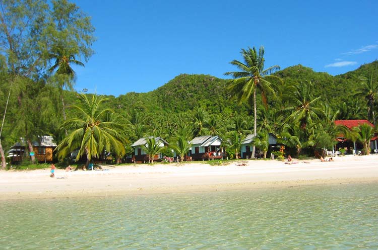 One of Koh Phangan’s beautiful sandy beaches