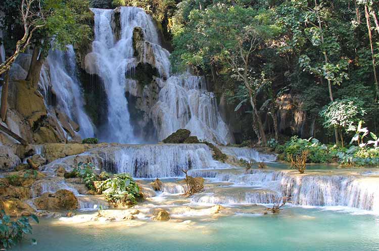 Kuang Si waterfalls and pools near Luang Prabang