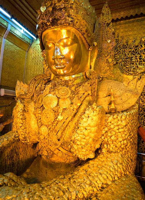 The Mahamuni Buddha image