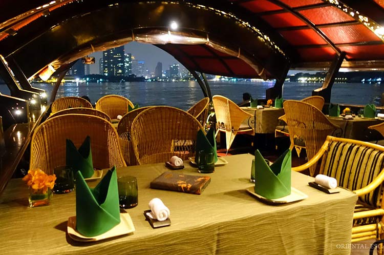 View of the Chao Phraya river and Bangkok from the cruise ship