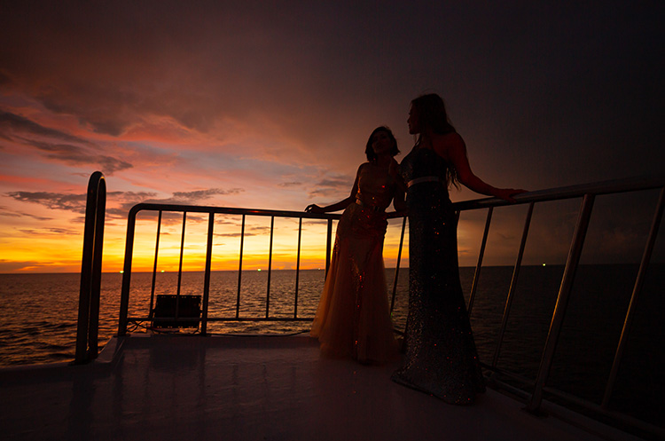 Phuket sunset from the Melody Sunset Cruise ship