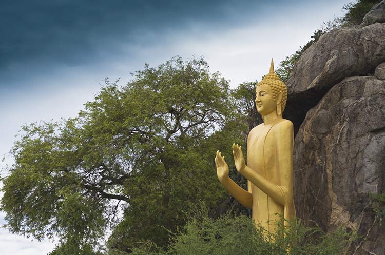 Standing Buddha at Monkey Mountain Hua Hin
