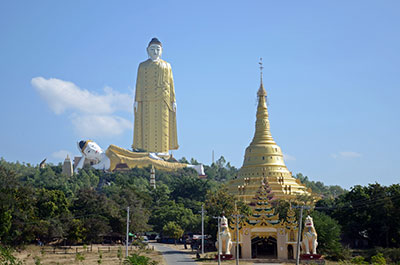 The giant Buddha statues of Monywa