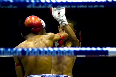 Muay Thai fights at Lumpini and Ratchadamnoen stadium