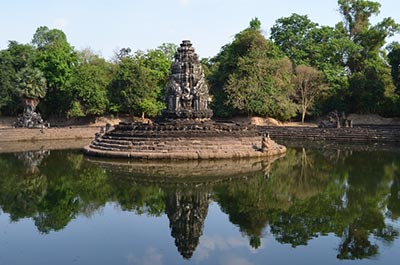 The central sanctuary of the Neak Pean in the Jayatataka baray