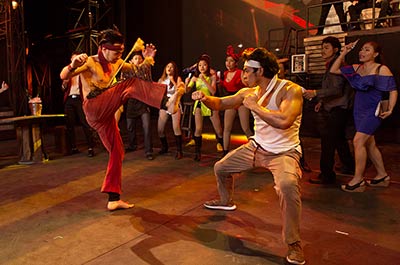 Fight scene at Ong Bak Live Show